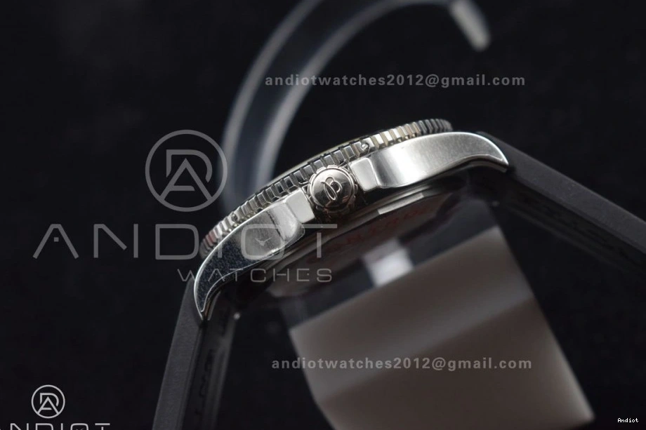 1:1 Automatic Best Edition Rubber Dial On Strap TF A2824 Black Superocean Black Black 44 Bezel 0428